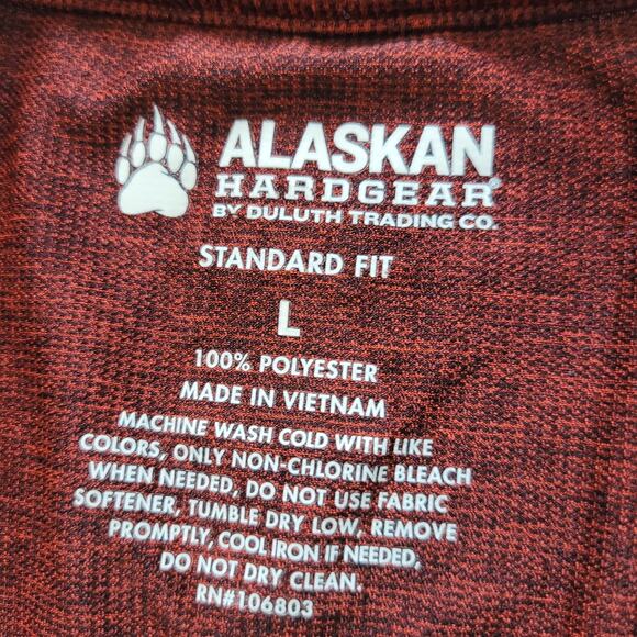 Alaskan Hardgear Size L Duluth Trading CO AKHG Snap Button Copper Short Sleeve - Picture 6 of 7